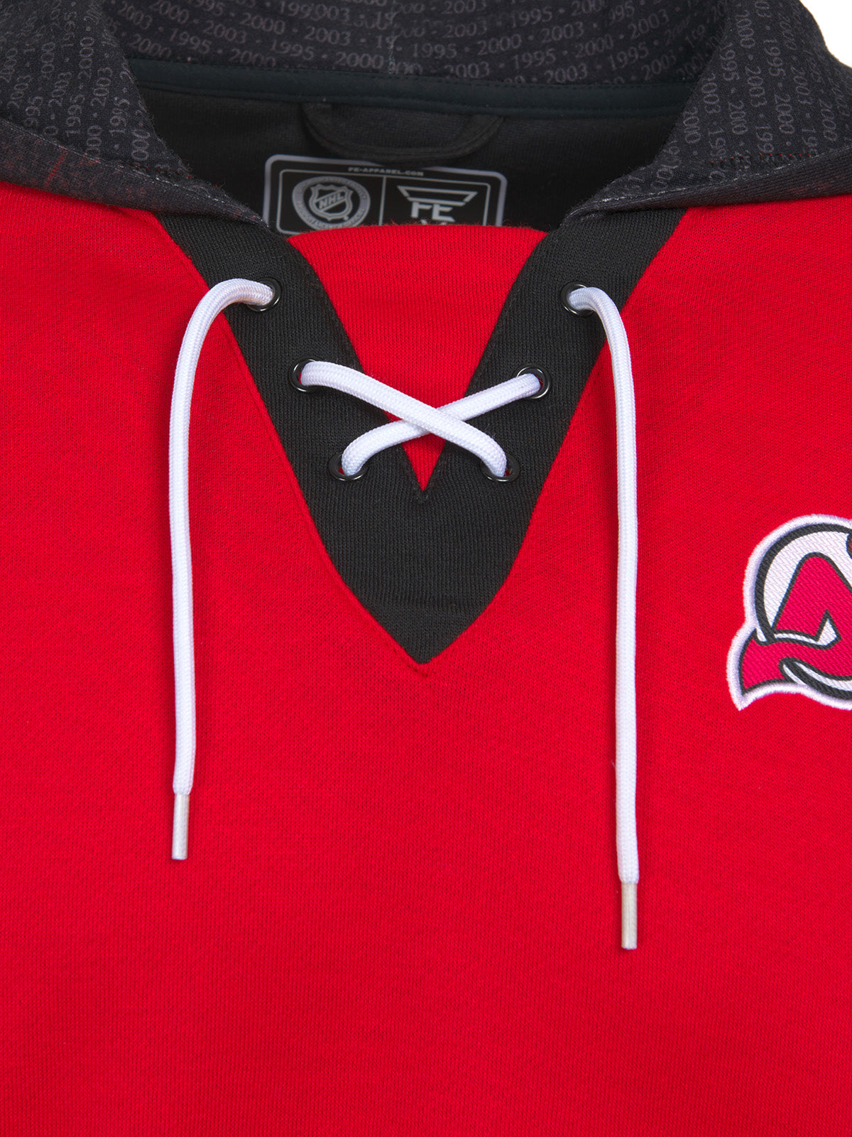 New Jersey Devils Lace-Up Hoodie
