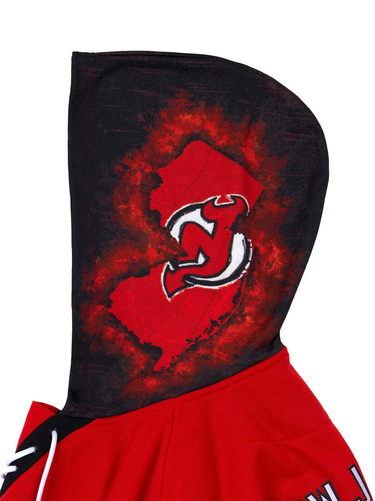 NWT NJ Devils NHL CCM Lace up Pullover - selling Size Medium