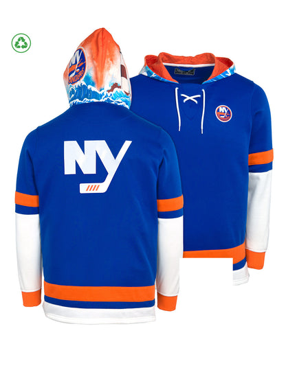 New York Islanders Lace-Up Hoodie