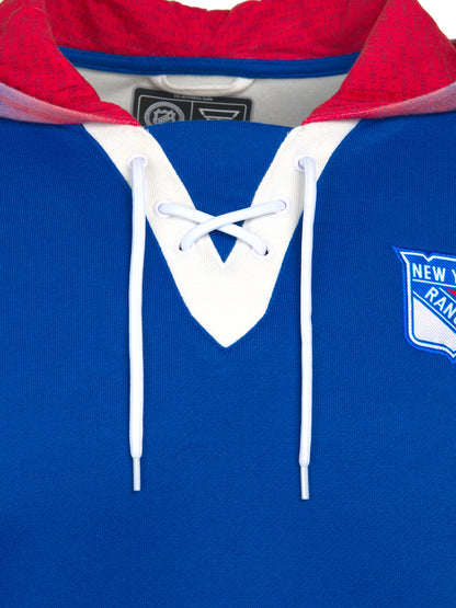 New York Rangers Lace-Up Hoodie