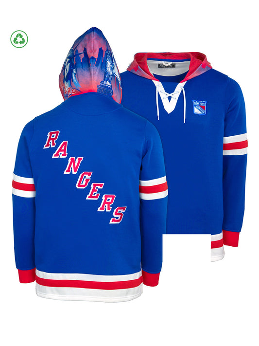 New York Rangers Lace-Up Hoodie