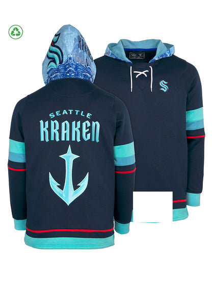 Seattle Kraken Lace-Up Hoodie