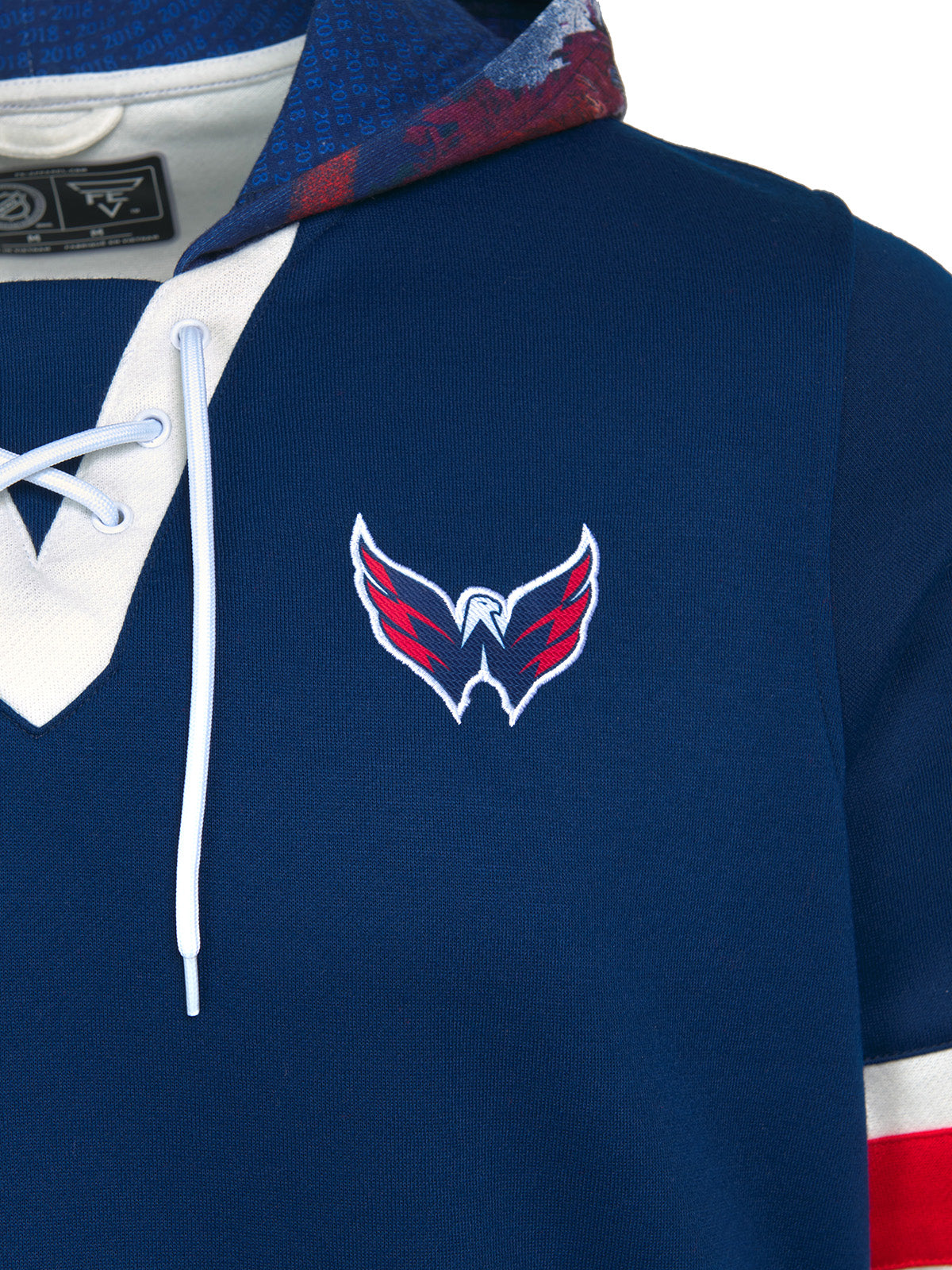 Capitals Merch Washington Capitals Lace Up Hoodie | Official NHL Merchandise | FE Apparel