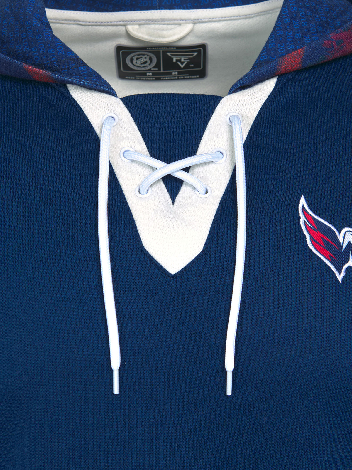 Capitals Merch Washington Capitals Lace Up Hoodie | Official NHL Merchandise | FE Apparel
