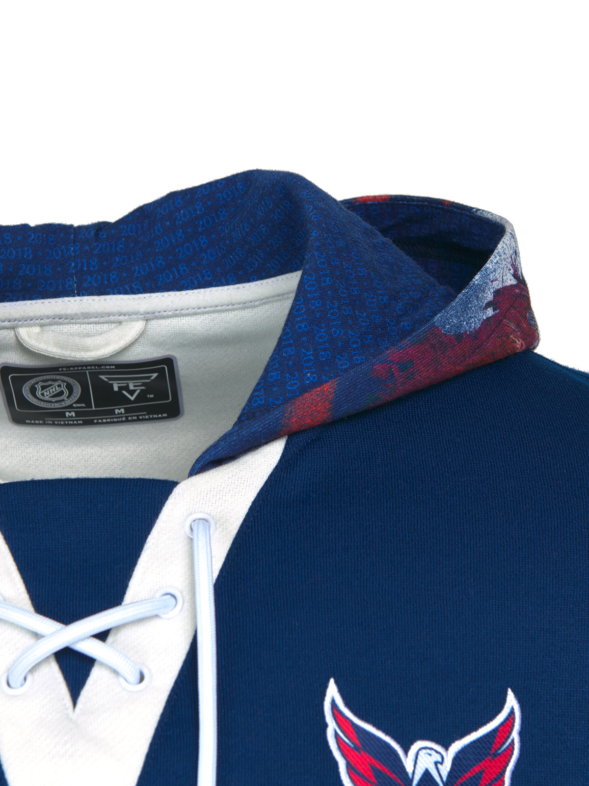 Capitals Merch Washington Capitals Lace Up Hoodie | Official NHL Merchandise | FE Apparel