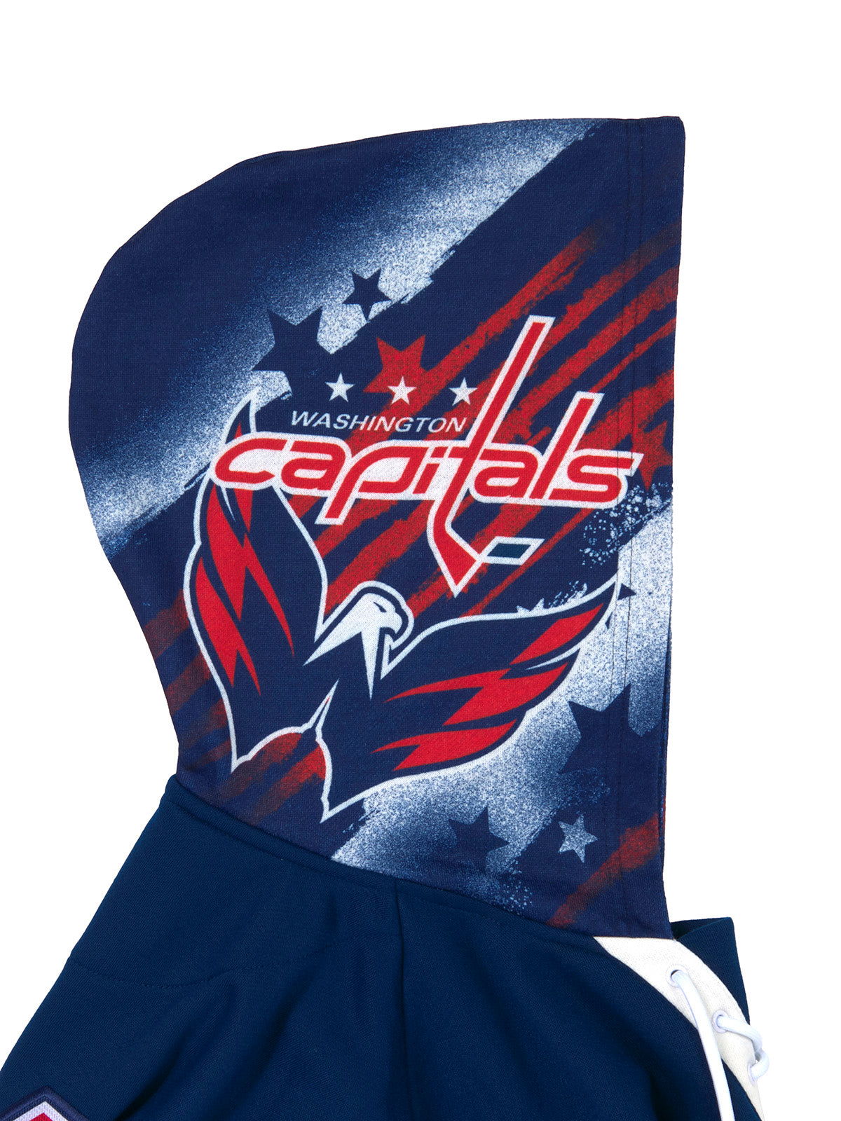 Capitals Merch Washington Capitals Lace Up Hoodie | Official NHL Merchandise | FE Apparel