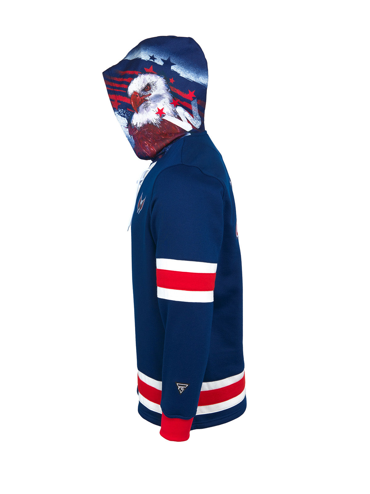 Capitals Merch Washington Capitals Lace Up Hoodie | Official NHL Merchandise | FE Apparel