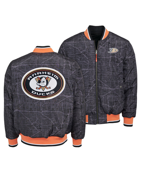 Unisex Anaheim Ducks Reversible Bomber