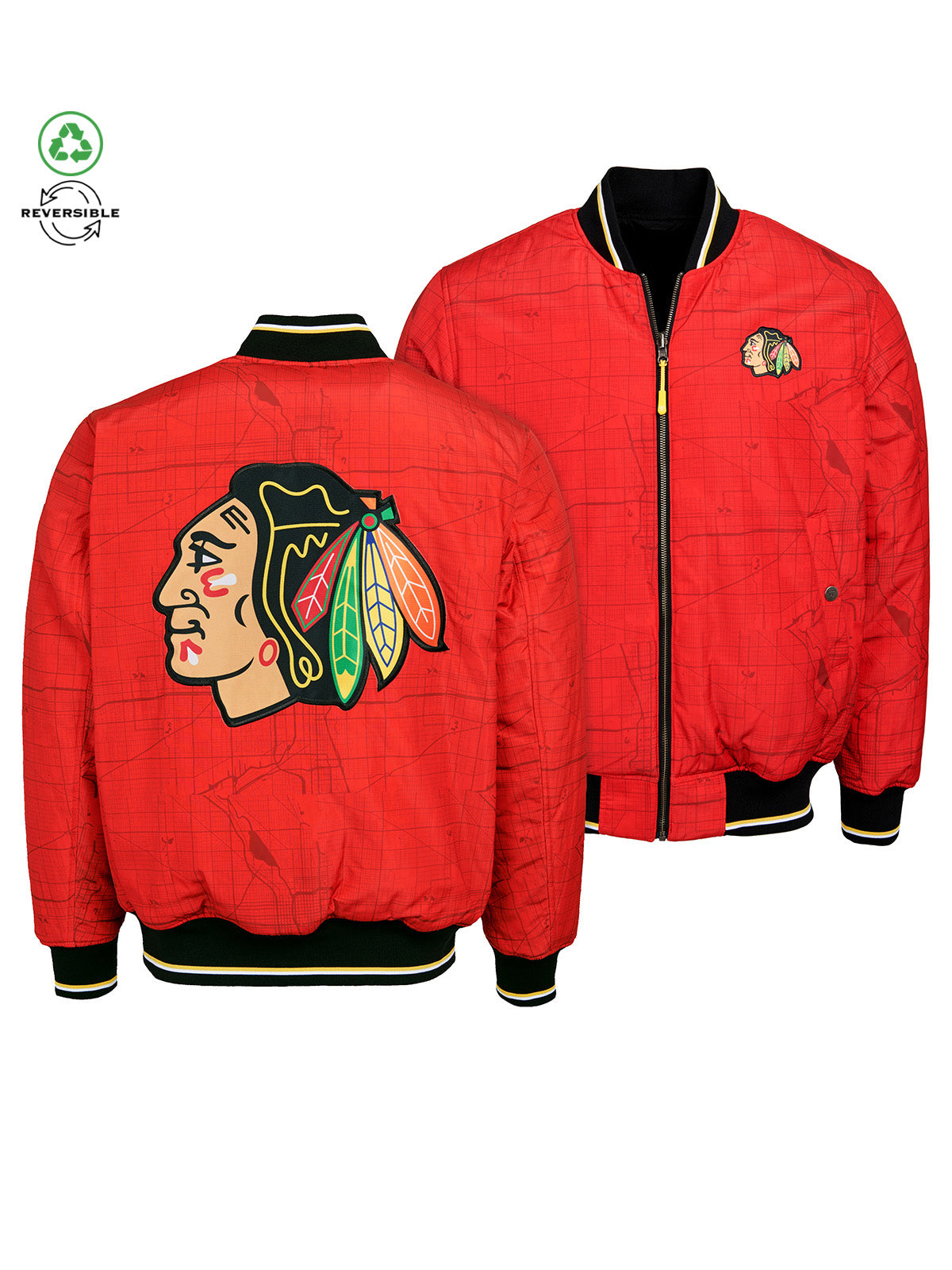 Chicago black hawks good bomber jacket