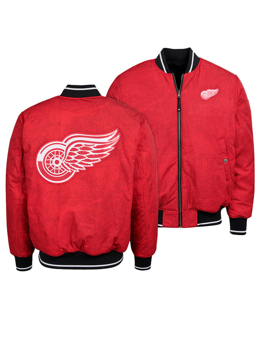 Unisex Detroit Red Wings Reversible Bomber