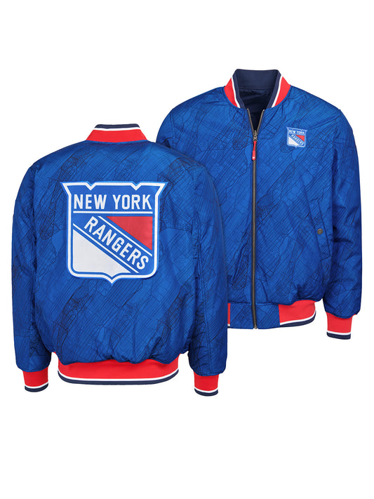 Unisex New York Rangers Reversible Bomber