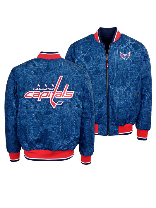 Unisex Washington Capitals Reversible Bomber