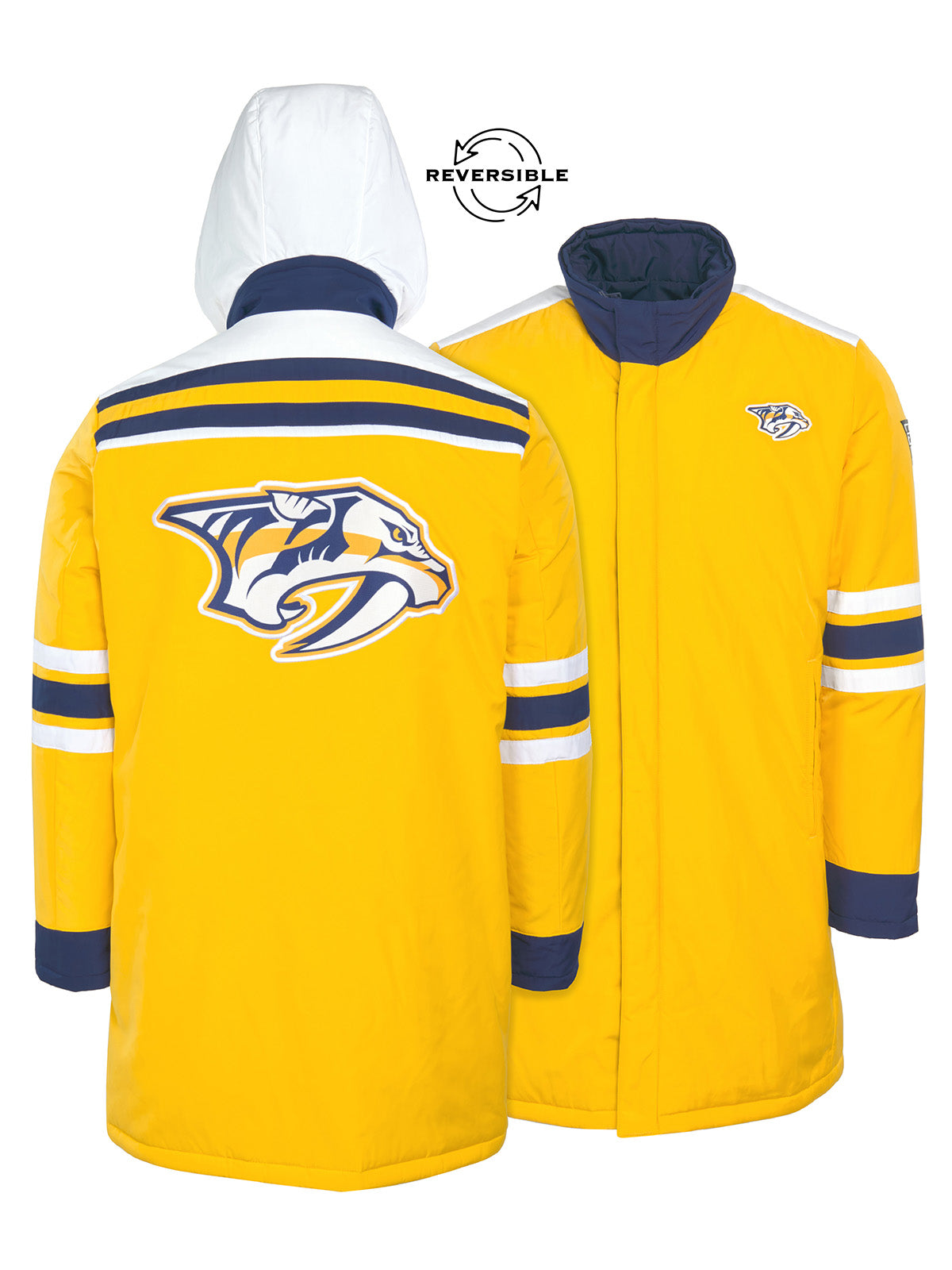 Nashville Predators Reversible Parka Jacket | Official NHL Merchandise ...
