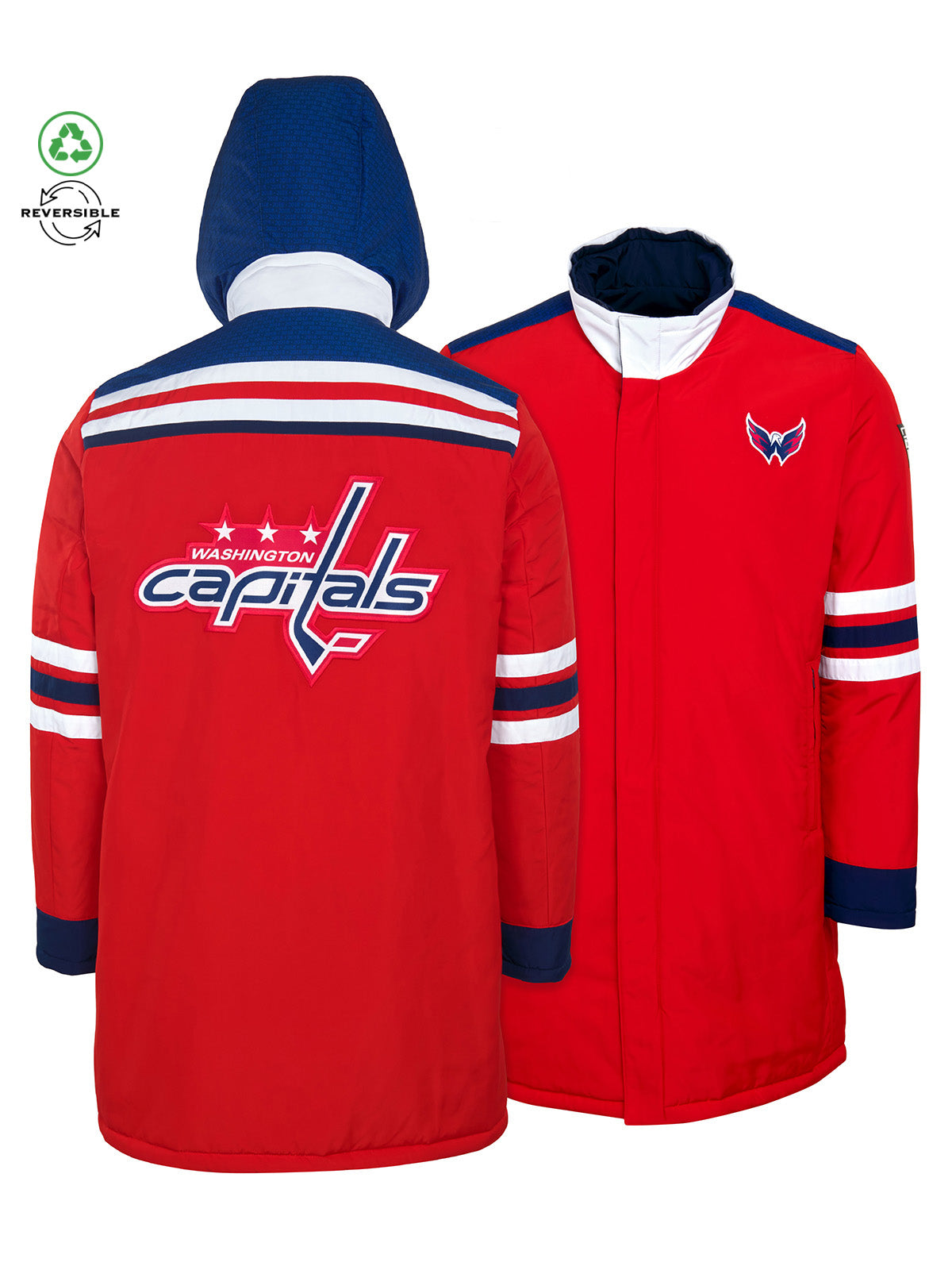 Capitals Merch Washington Capitals Reversible Parka Jacket | Official NHL Merchandise ...
