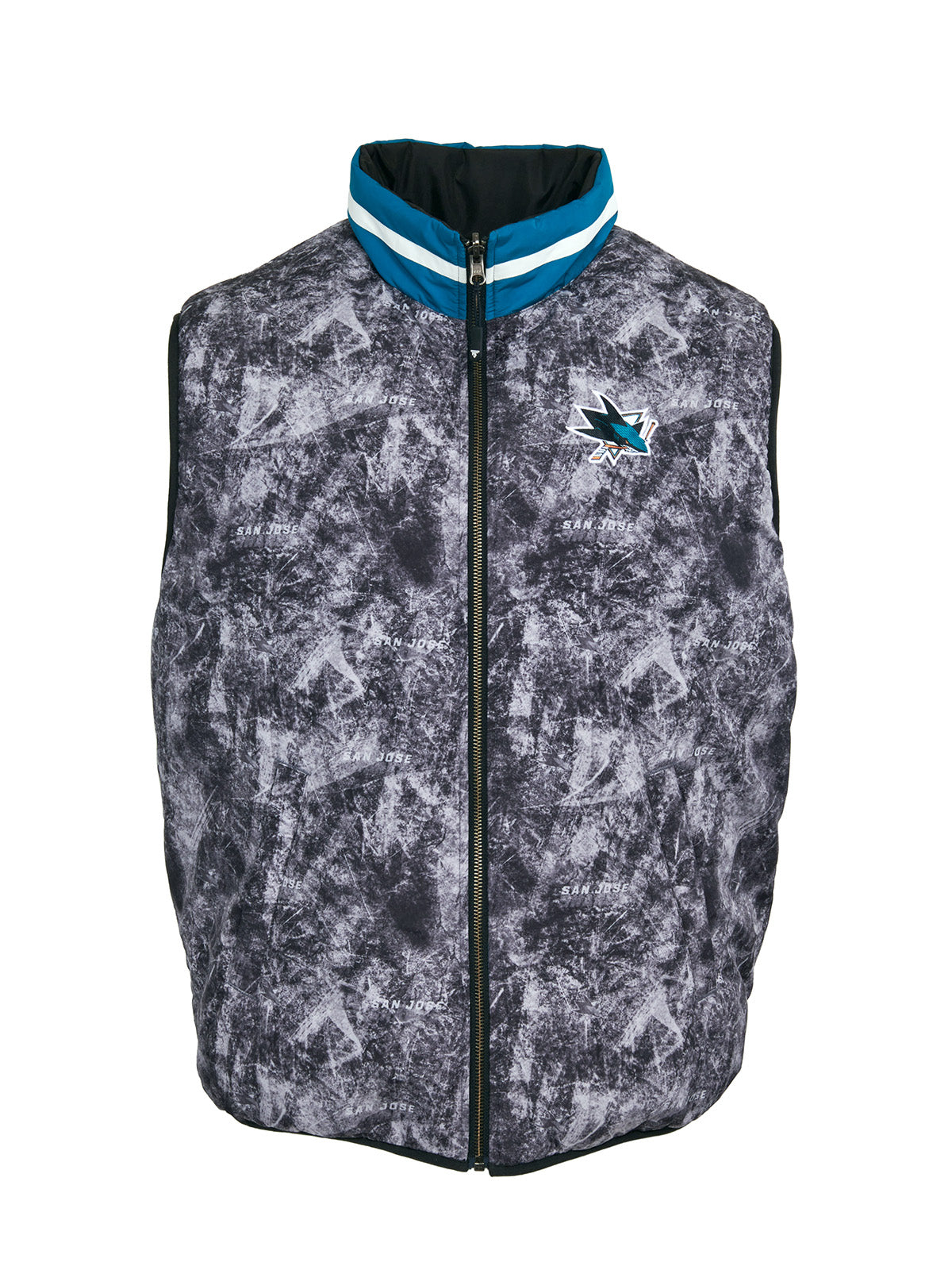 Veste de piste zippée complète San Jose SHARKS - veste de Veste de piste zippée complète San Jose SHARKS - veste de