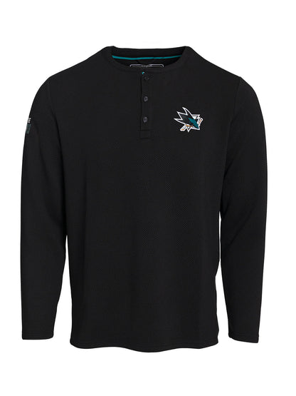 San Jose Sharks Waffle Henley