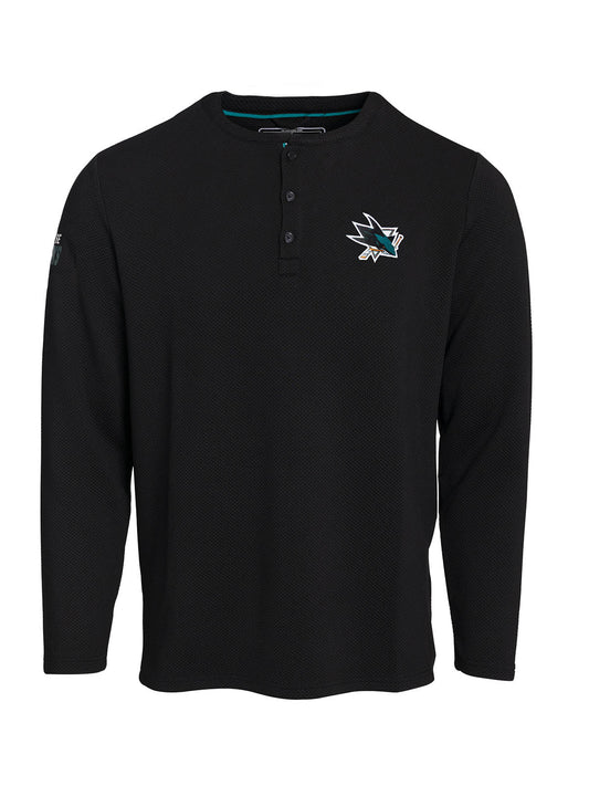 San Jose Sharks Waffle Henley