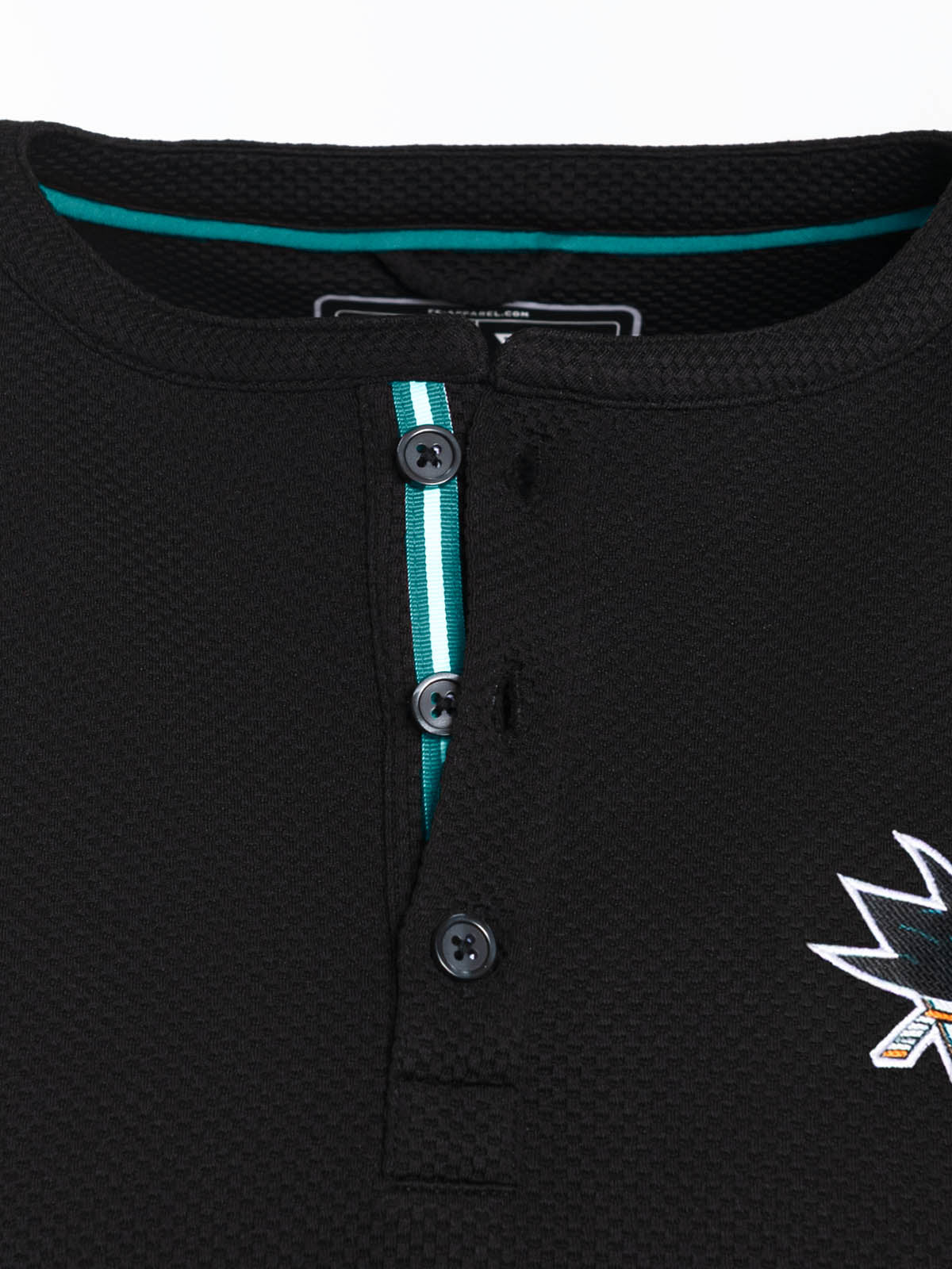 San Jose Sharks Waffle Henley