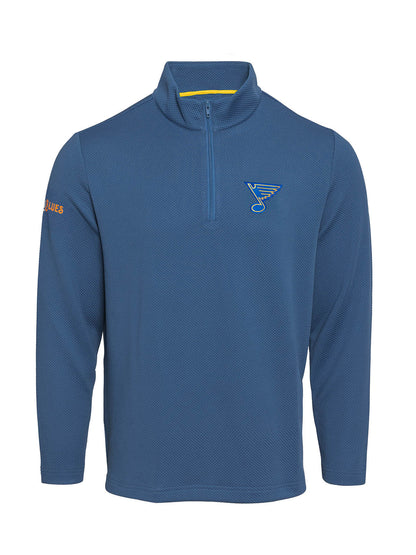 St Louis Blues Waffle Quarter Zip