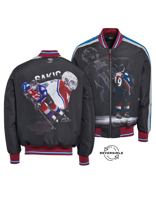 Unisex Joe Sakic Reversible Bomber Jacket