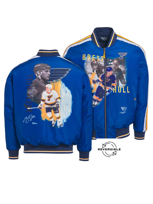 Unisex Brett Hull Reversible Bomber Jacket