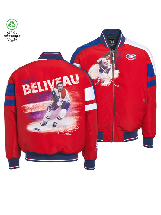 Jean Beliveau Reversible Bomber Jacket