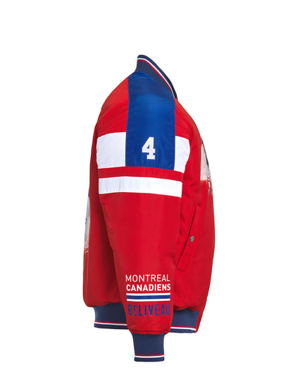 Jean Beliveau Reversible Bomber Jacket