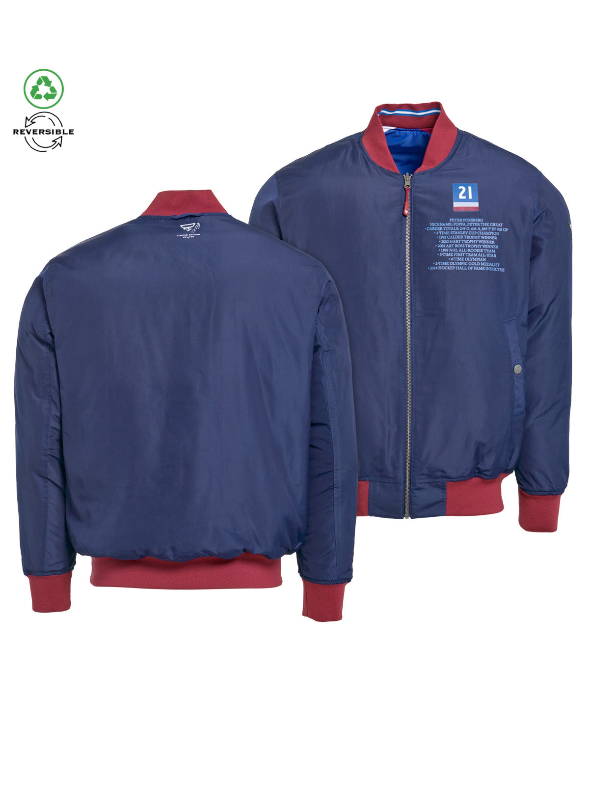 Peter Forsberg Reversible Bomber Jacket