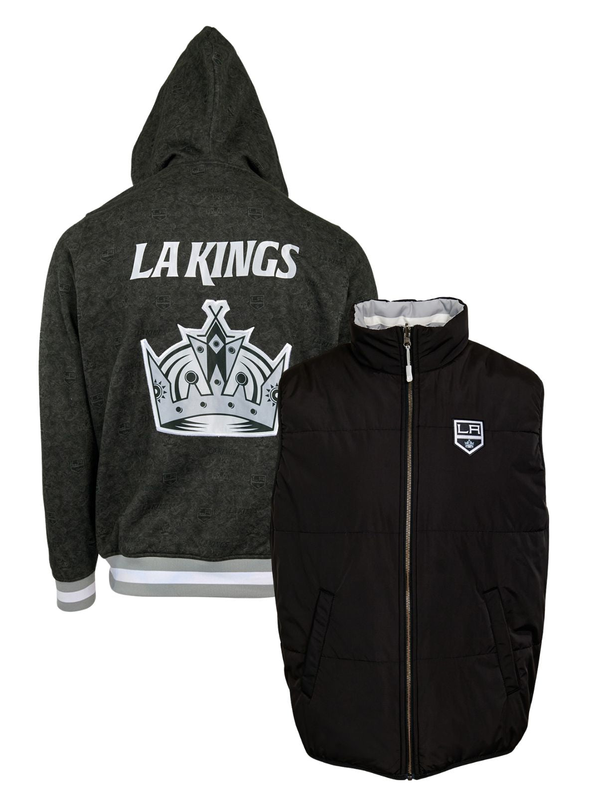 Los Angeles Kings Crewneck Hoodie & Reversible Vest