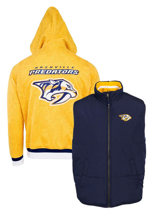 Nashville Predators Crewneck Hoodie & Reversible Vest