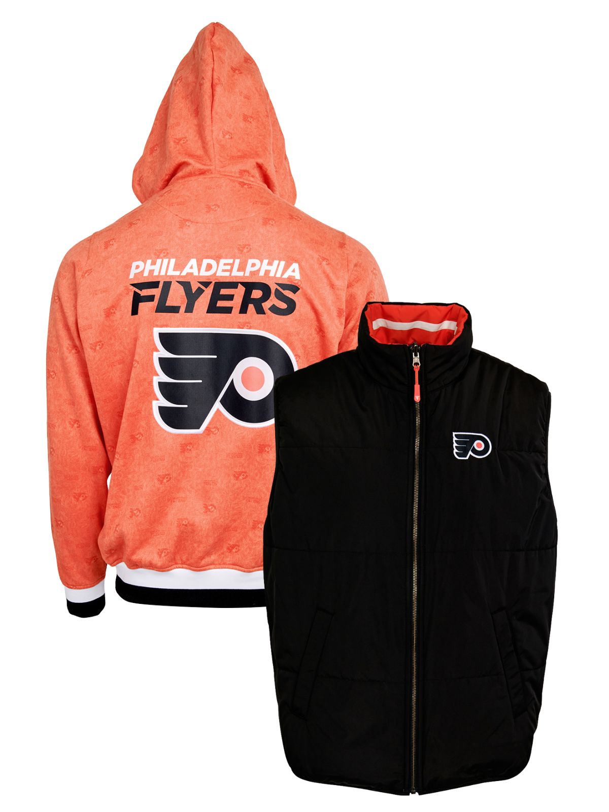 Philadelphia Flyers Crewneck Hoodie & Reversible Vest
