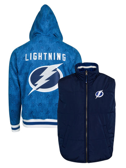 Tampa Bay Lightning Crewneck Hoodie & Reversible Vest