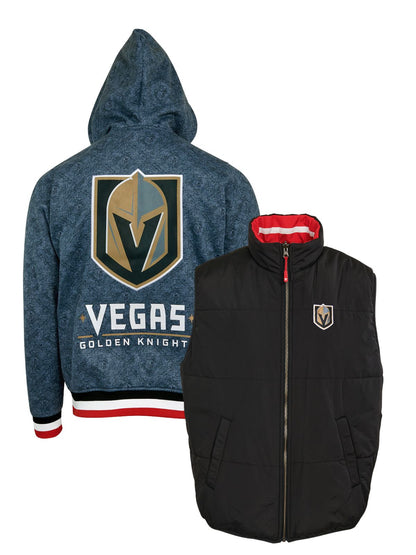 Vegas Golden Knights Crewneck Hoodie & Reversible Vest